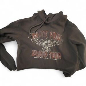 Cropped hollister hoodie size xs. super soft inside worn once